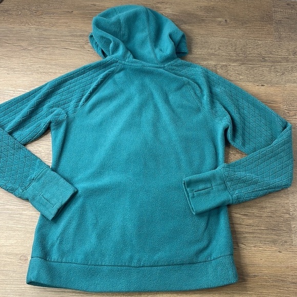 Tek Gear Women’s Turquoise Zip Up Hooded Fleece Jacket, size small - Picture 8 of 10